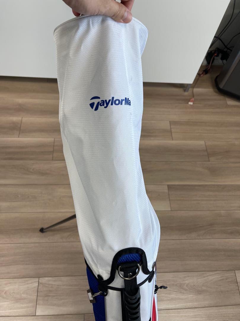 【値下げ】TaylorMade スタンドバッグ ホワイト/ブルー/レッド