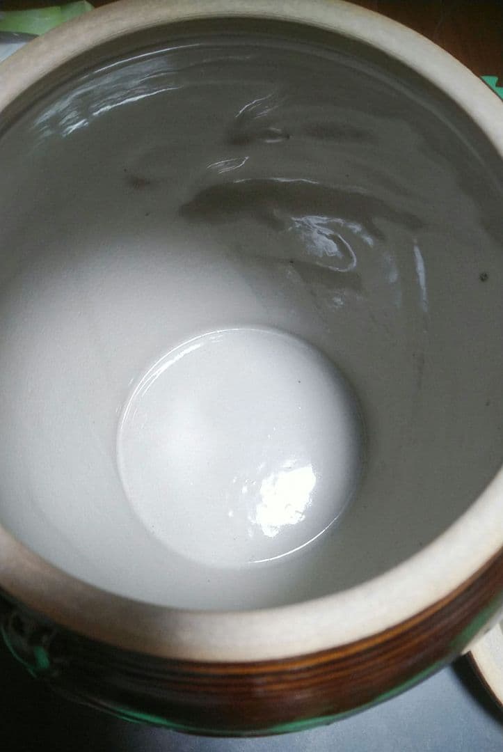 ほぼ新品　有田焼　骨董品　鯉柄　漬け物壺