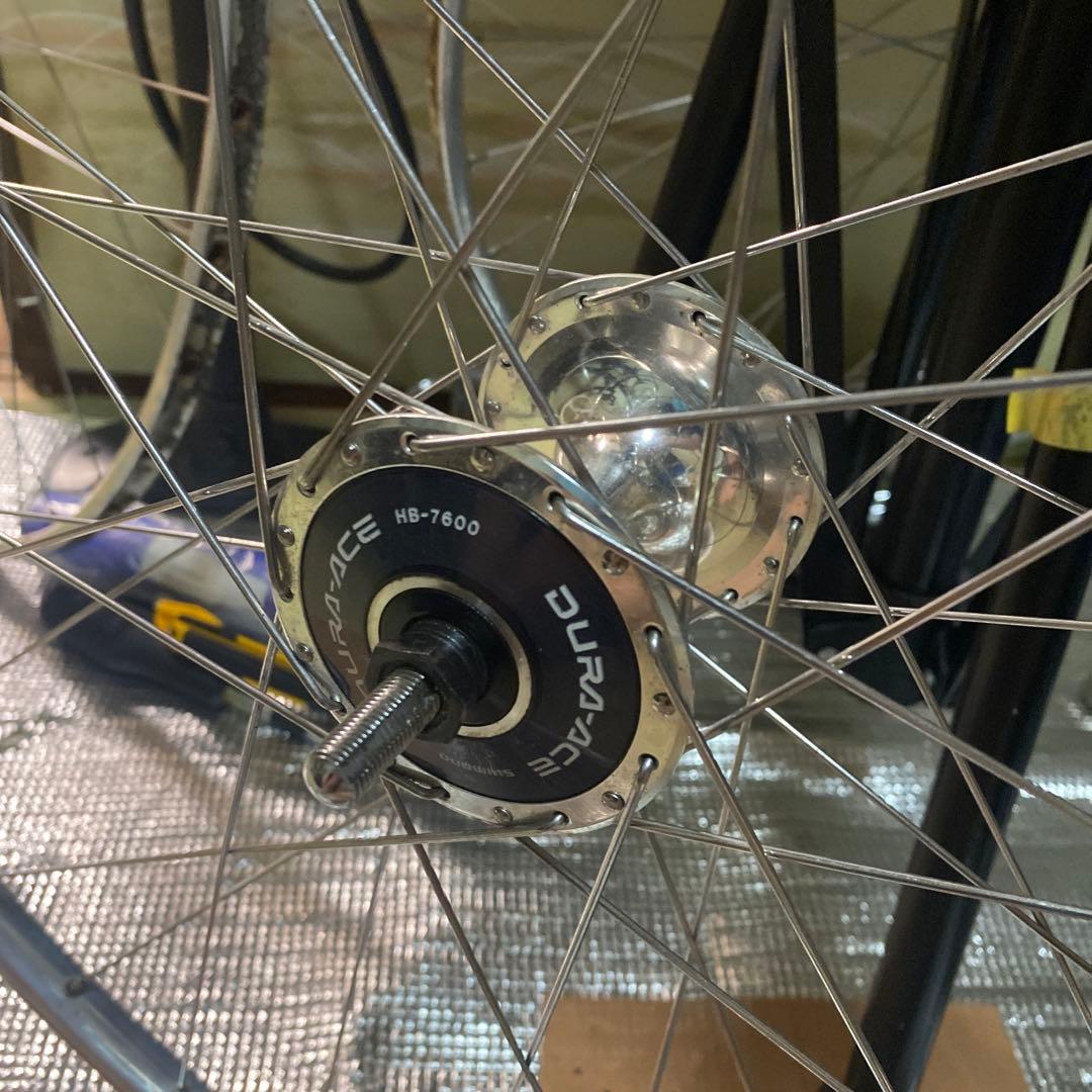 美品！　araya red × dura-ace　ホイール njs　ピスト 競輪