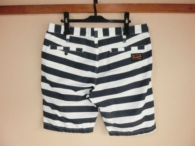 rough & swell　ZEBRA ボーダーストレッチハーフパンツ