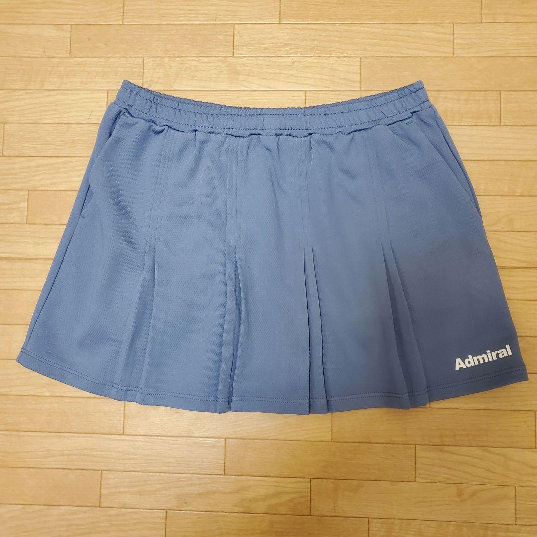 新品　Admiral ブルー プリーツスカート M