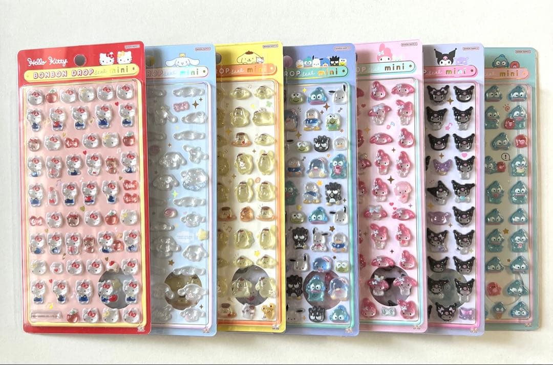 正規品 ボンボンドロップシール サンリオミニ 7枚セット