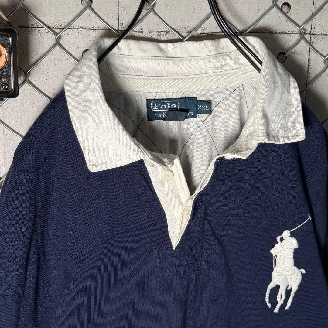 ポロバイラルフローレン ラガーシャツ ビッグポニー ナンバリング 2XL〜