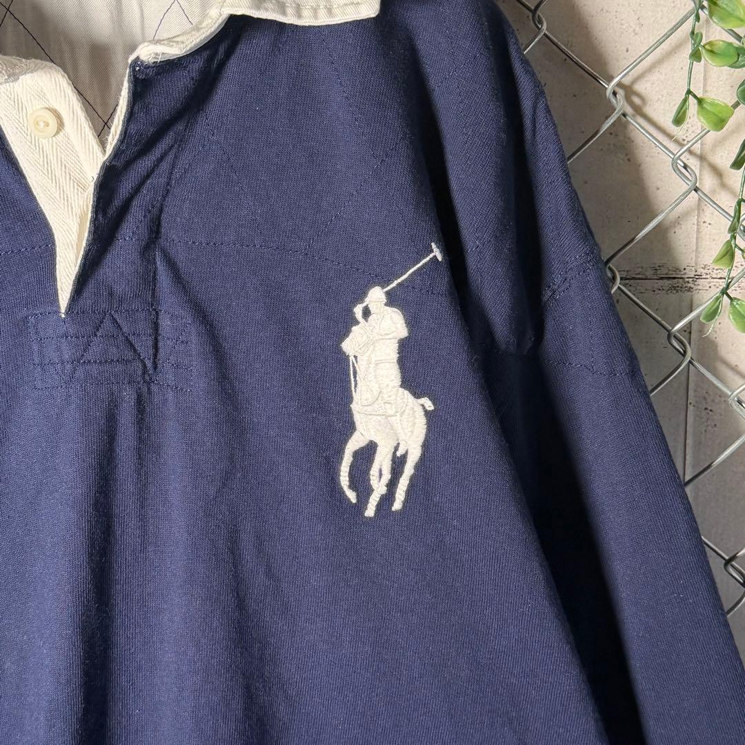 ポロバイラルフローレン ラガーシャツ ビッグポニー ナンバリング 2XL〜