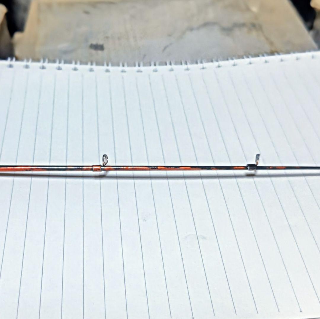 西湖ボートワカサギ用自作削り出しグラスソリッドロング穂先