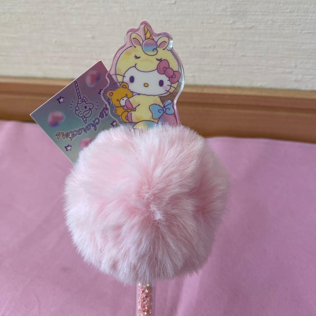 サンリオ ハローキティ マイメロディ クロミ ボールペン ファー付きボールペン