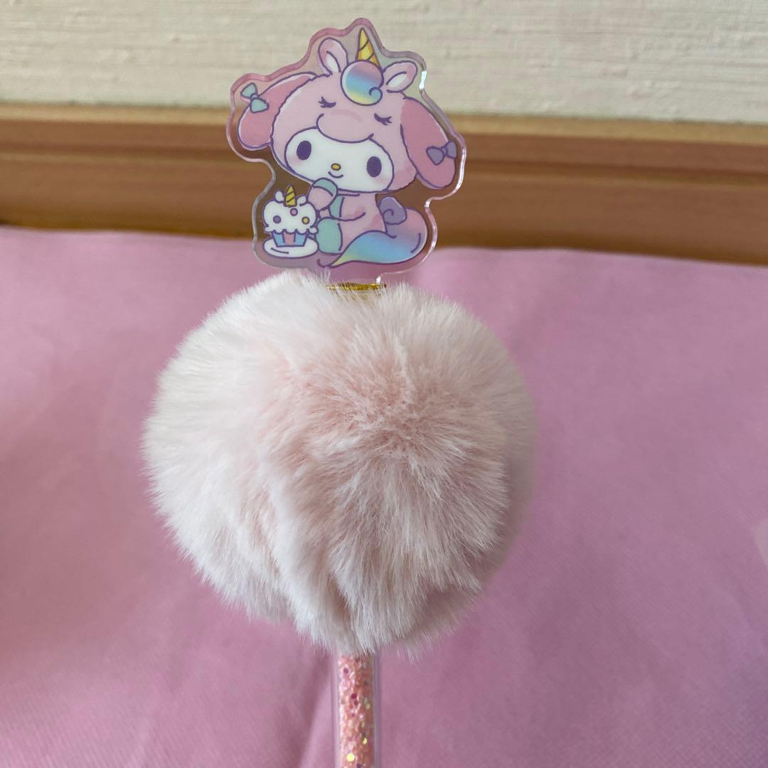サンリオ ハローキティ マイメロディ クロミ ボールペン ファー付きボールペン