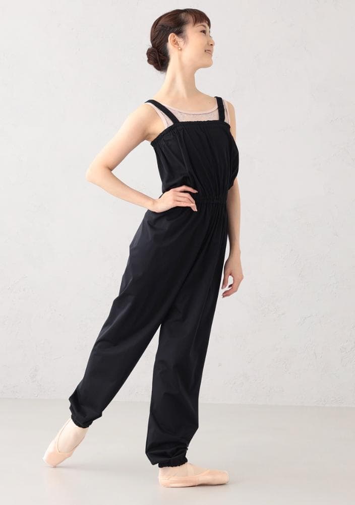 新品★チャコット Chacott ストレッチスキンサウナロングワンピース L 紺