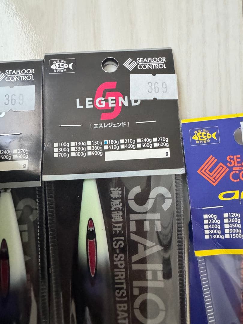 SEAFLOOR CONTROL LEGEND メタルジグ 5本セット