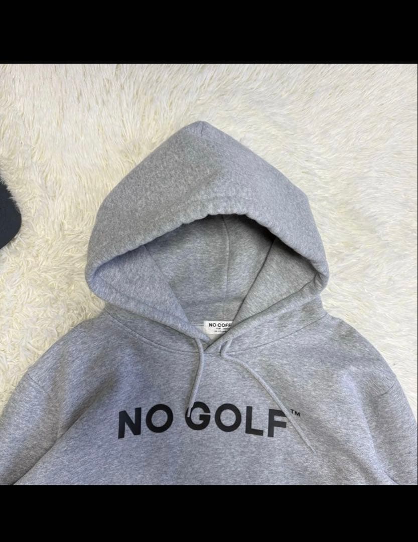 【NOCOFFEE】美品 パーカー クラブハウス グレー Lサイズ メンズ