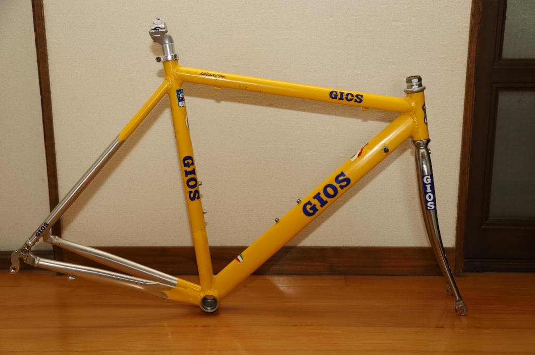 GIOS ロードバイクフレーム （素材：アルミ/色：イエロー）