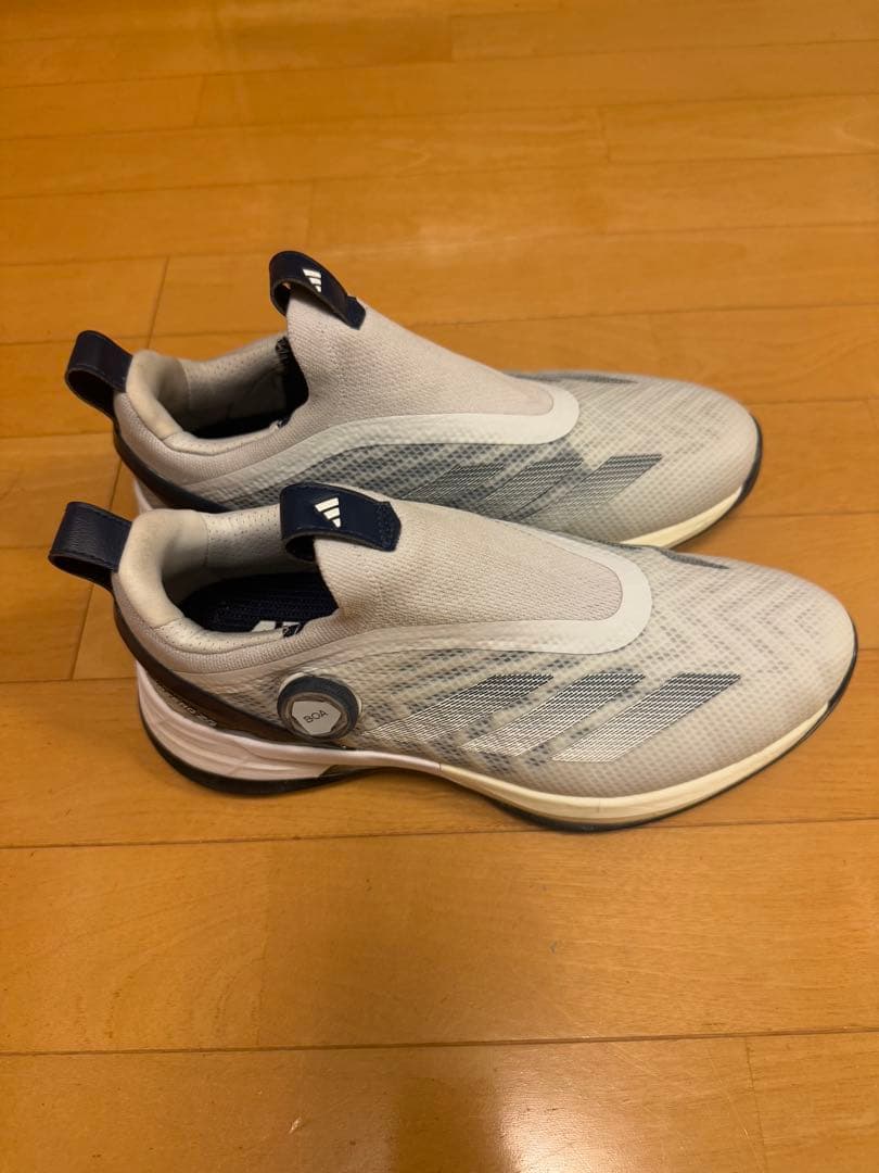 adidas ゴルフシューズ BOA ホワイト/グレー 26サイズ