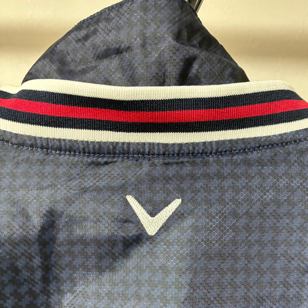 ★良品CALLAWAY キャロウェイ 中綿ブルゾン ネイビー系 サイズLL