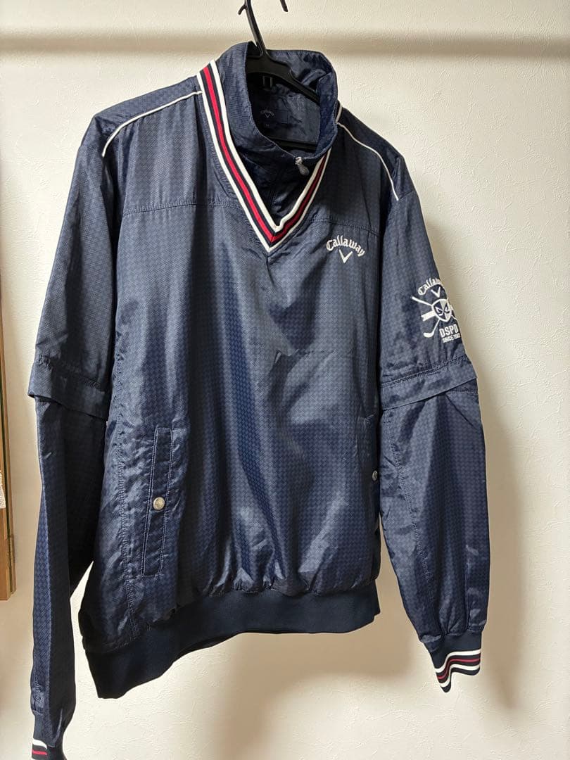 ★良品CALLAWAY キャロウェイ 中綿ブルゾン ネイビー系 サイズLL