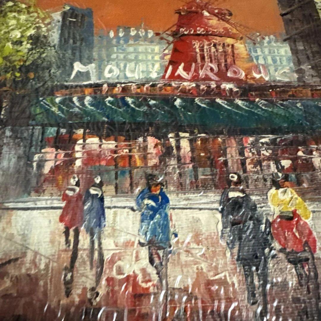 フランス パリ 路上画家 セーヌ川 ノートルダム 油彩画 2002