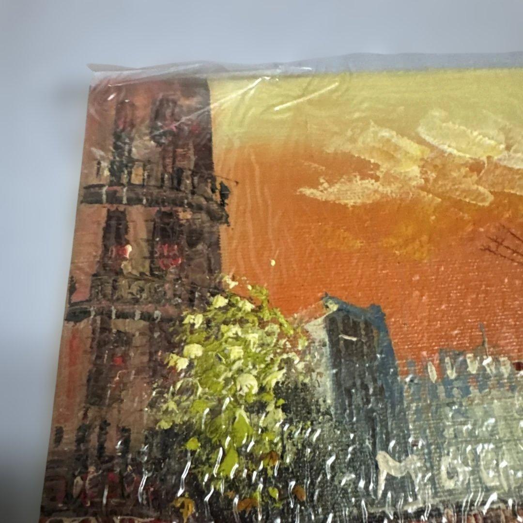 フランス パリ 路上画家 セーヌ川 ノートルダム 油彩画 2002