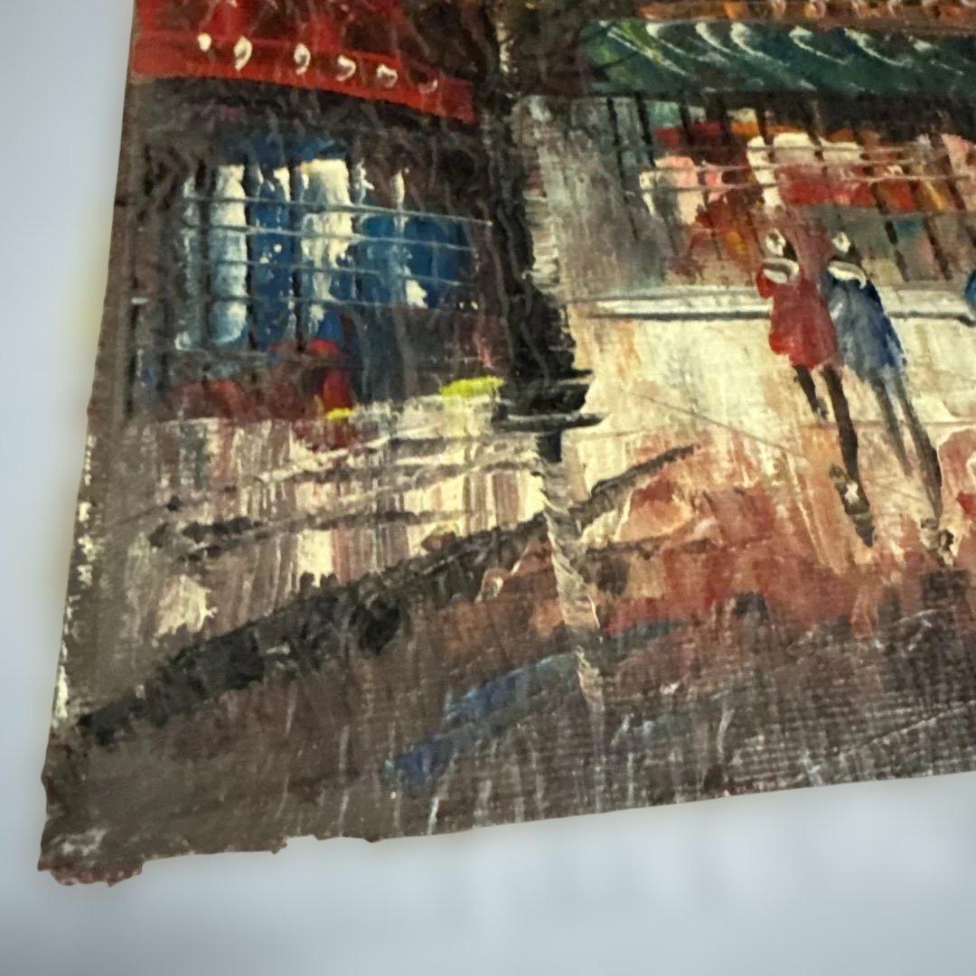 フランス パリ 路上画家 セーヌ川 ノートルダム 油彩画 2002