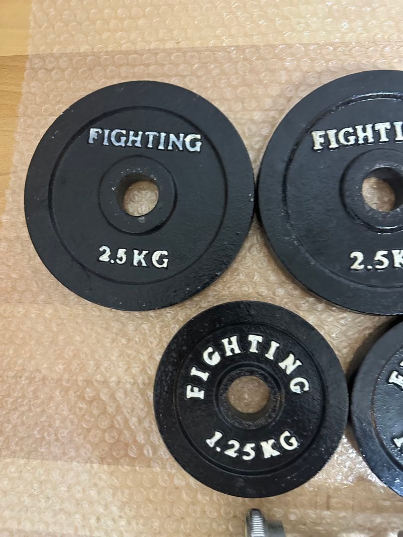 早い者勝ち　約20kg ファイティングロードダンベルセット　シャフト付き