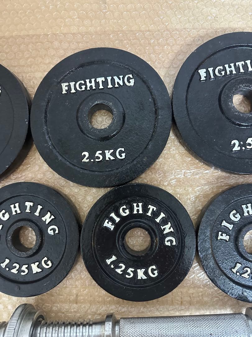 早い者勝ち　約20kg ファイティングロードダンベルセット　シャフト付き