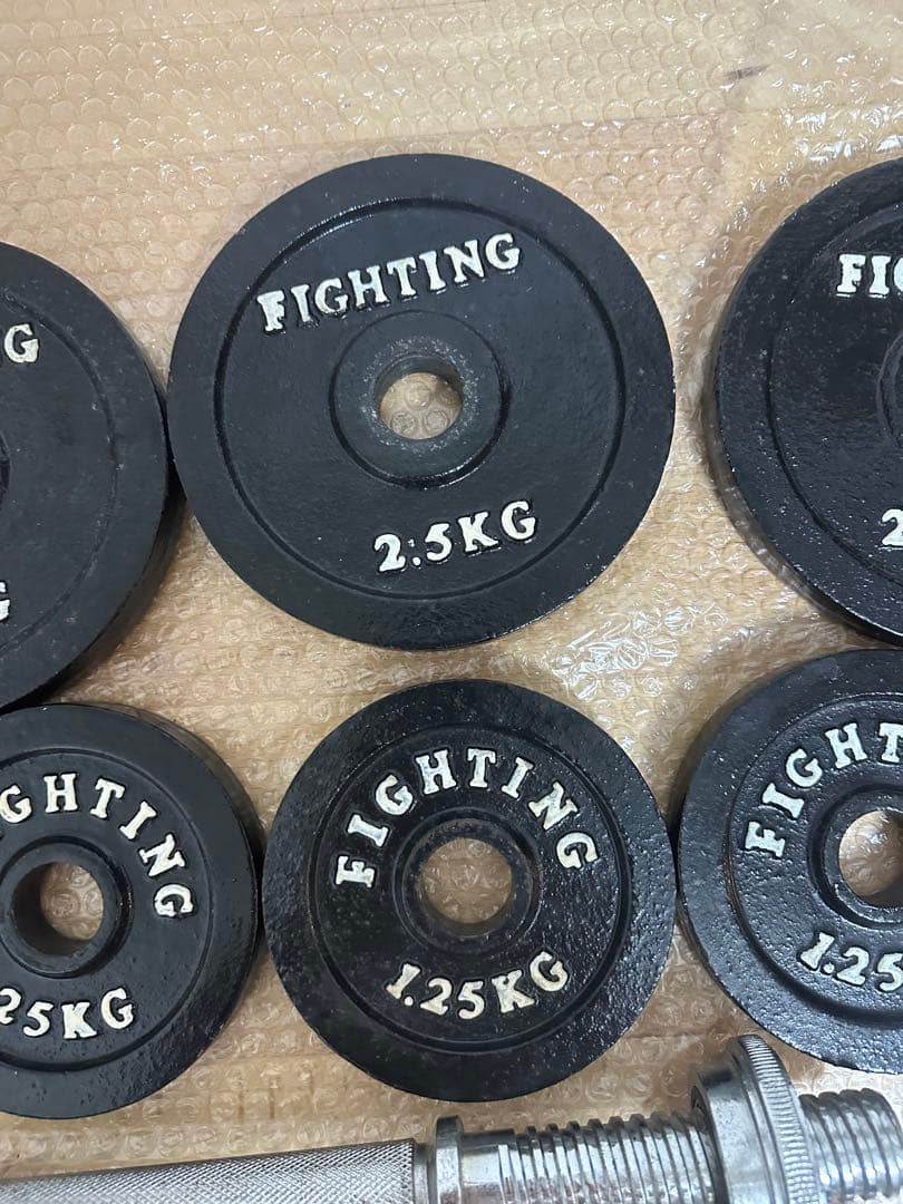 早い者勝ち　約20kg ファイティングロードダンベルセット　シャフト付き