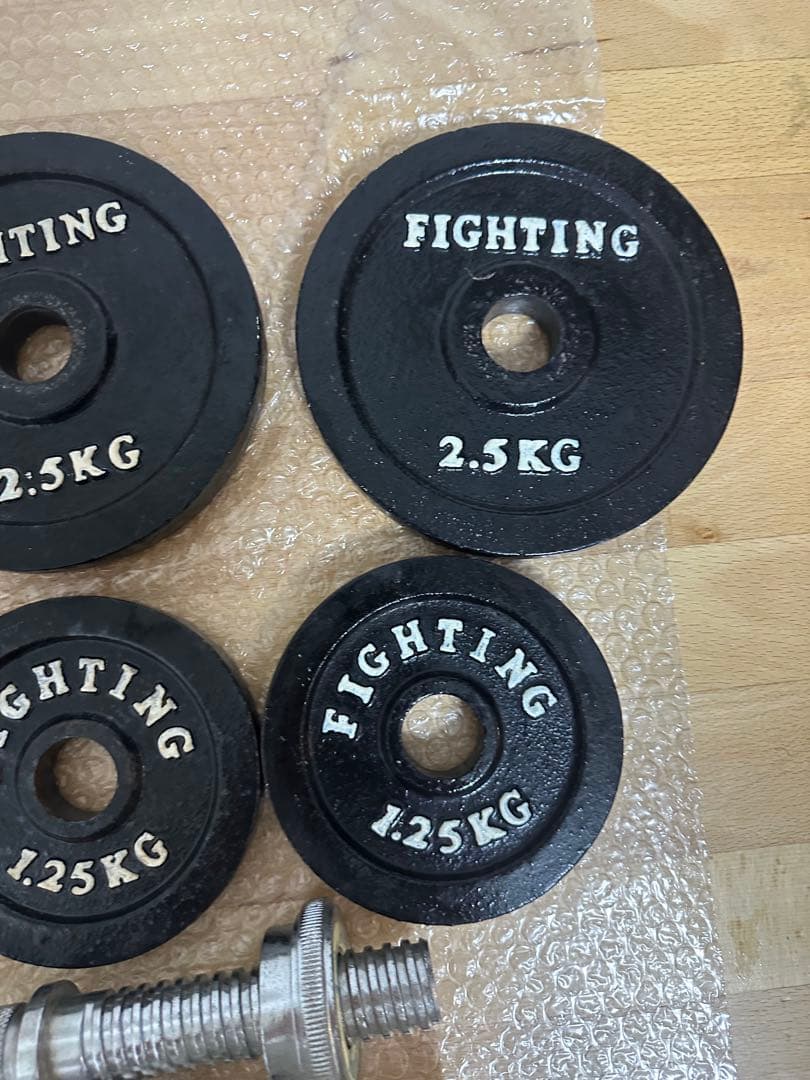早い者勝ち　約20kg ファイティングロードダンベルセット　シャフト付き