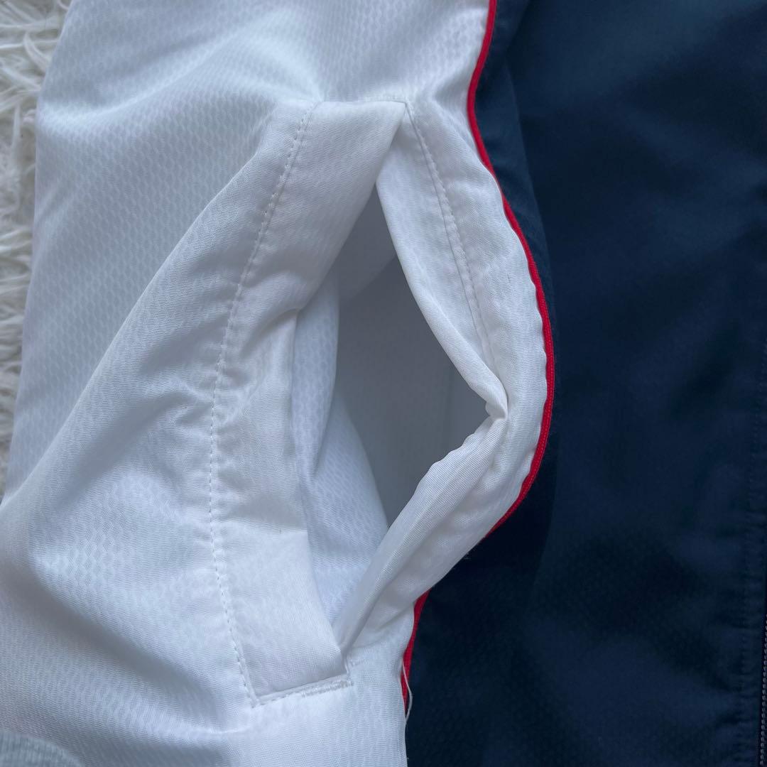 00s nike 短丈　マンチェスターU ナイロンジャケット　ドローコード　M