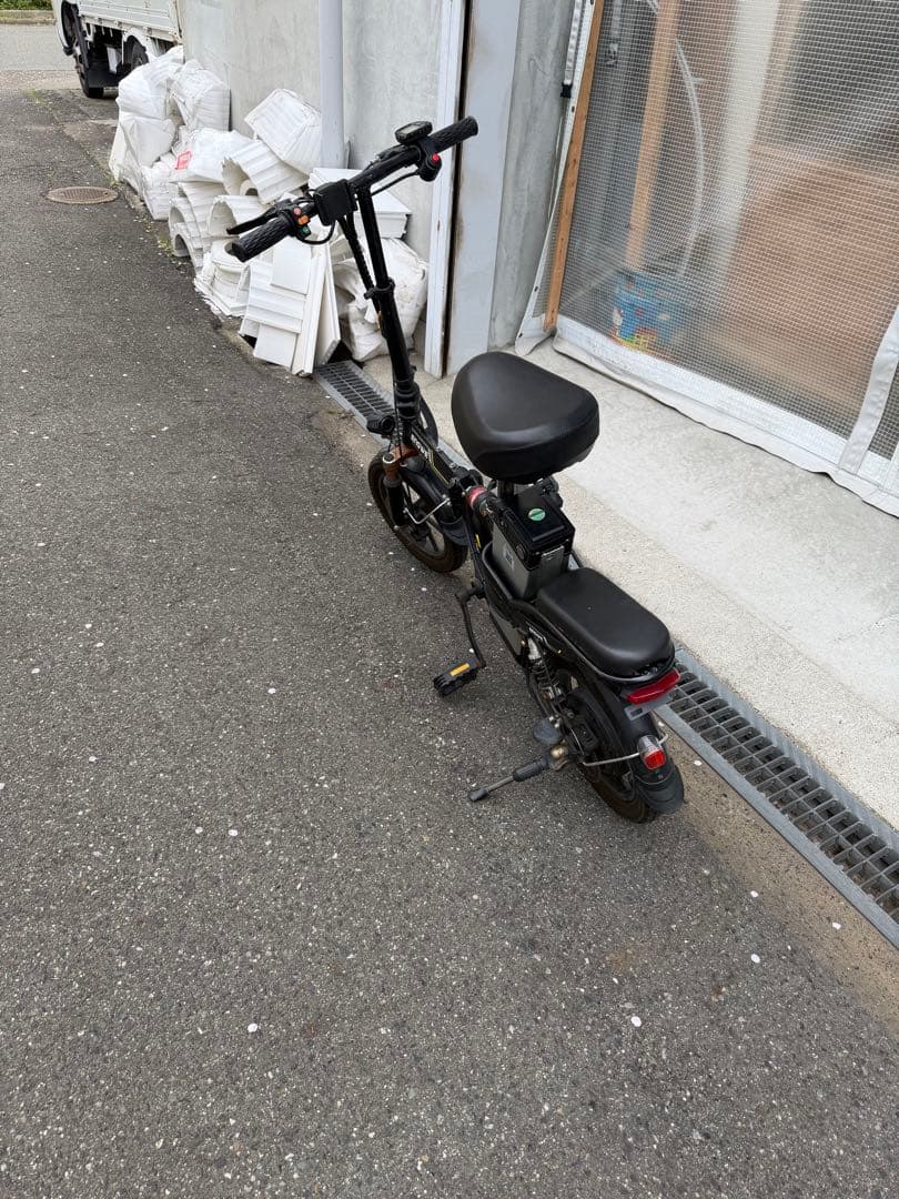 電動アシスト自転車 コンパクト ブラック