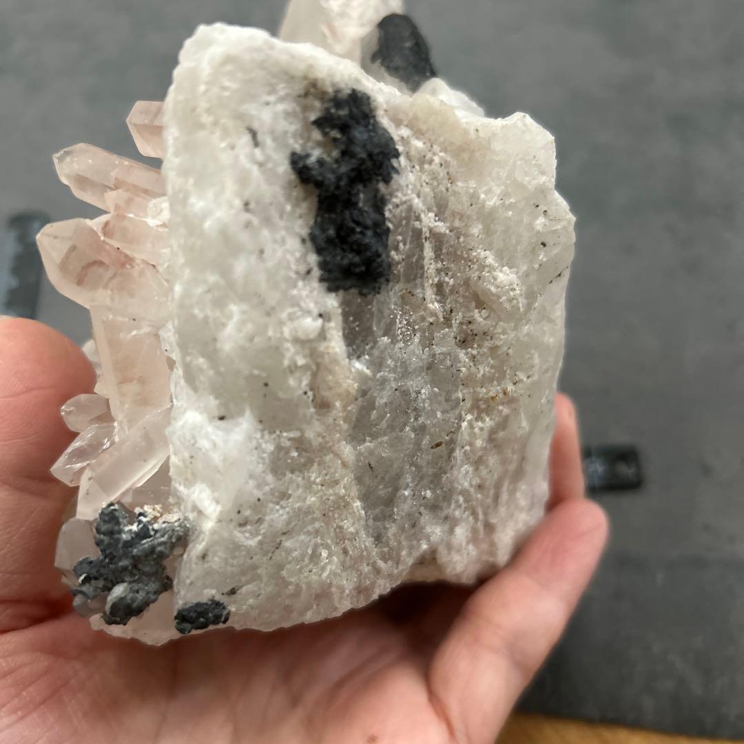 天然石　マニカラン水晶　インド産　クラスター
