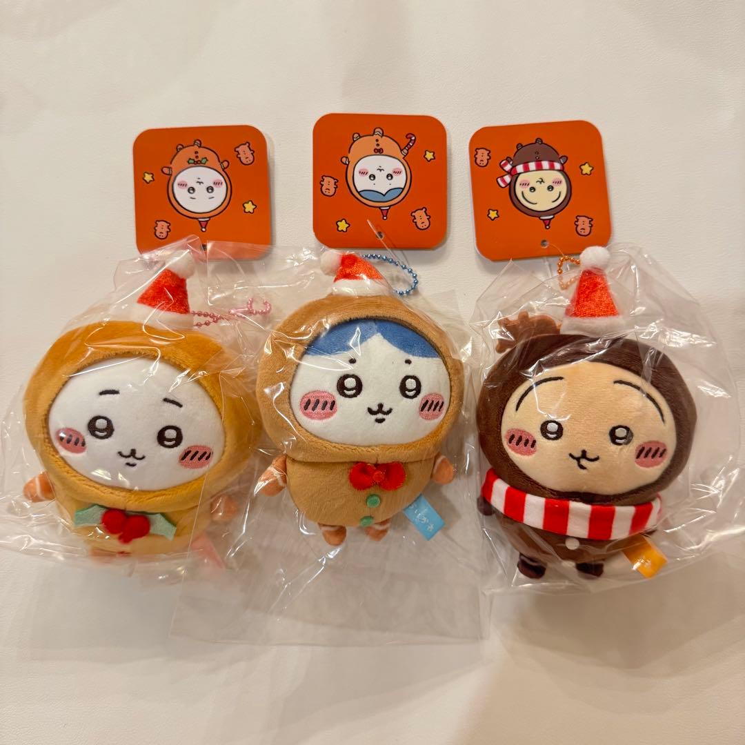 ちいかわ ジンジャーマン マスコット 3点 ハチワレ うさぎ　キーホルダー