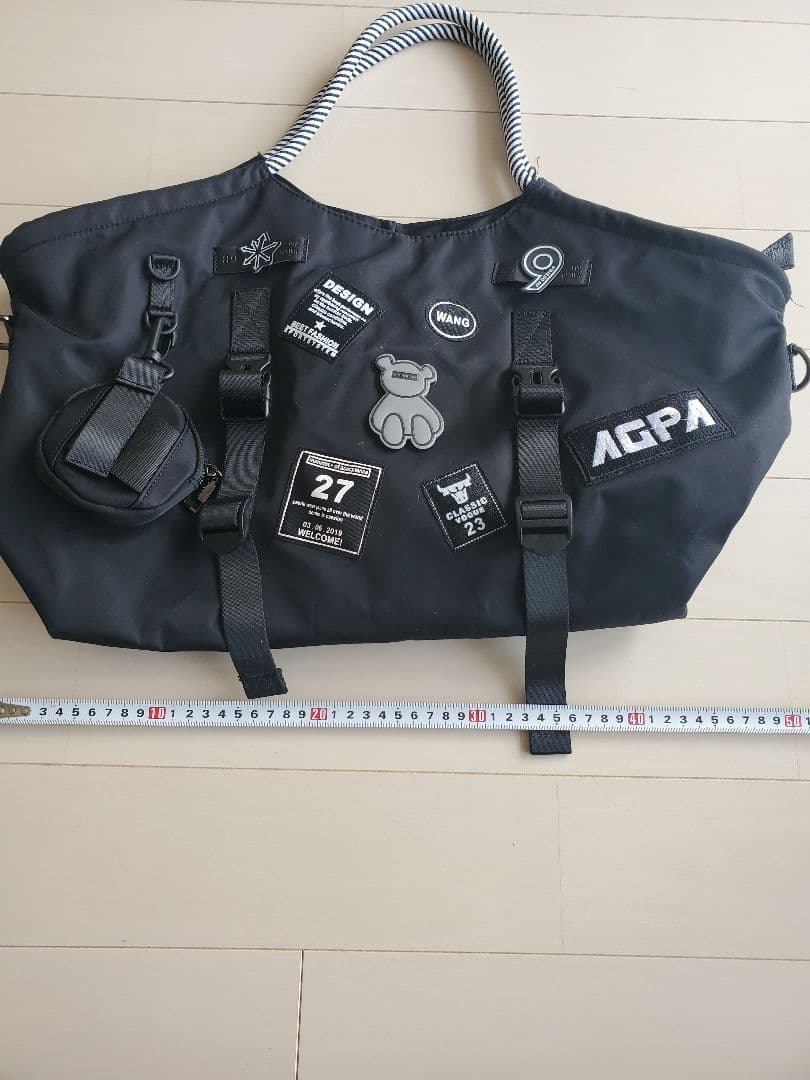 AGPA ブラック 旅行バッグ　ゴルフバッグ