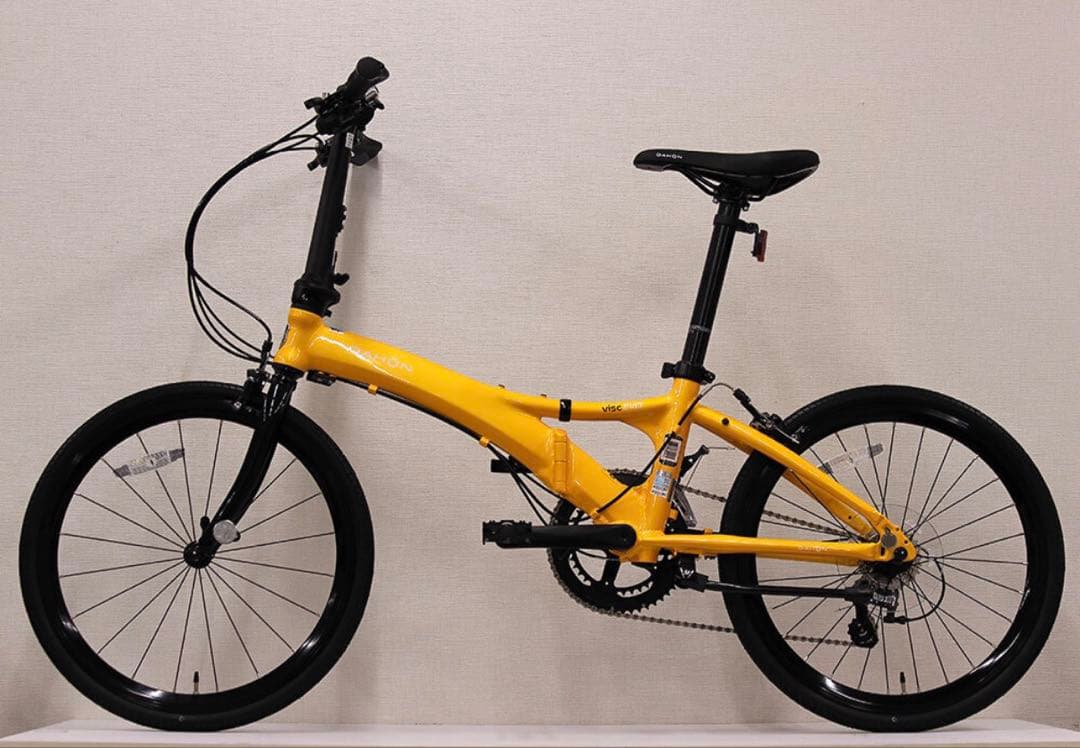 【2/28迄】自転車 折り畳み自転車 20インチ 20段変速 マンゴー キズあり
