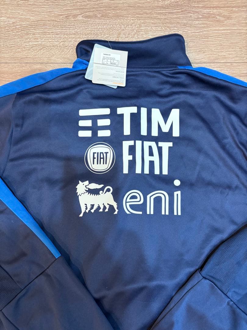 イタリア代表　支給品　ハーフジップトレーニングトップ　Lサイズ