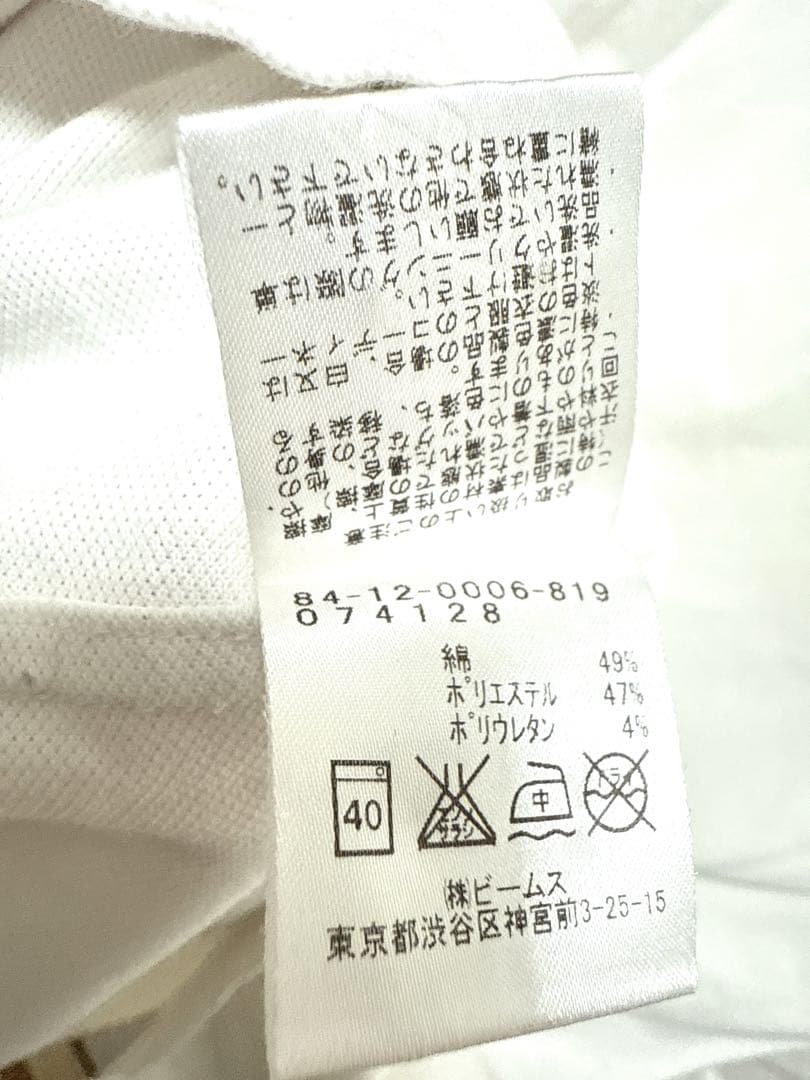 BEAMS GOLF 長袖ポロシャツ 刺繍ワッペン