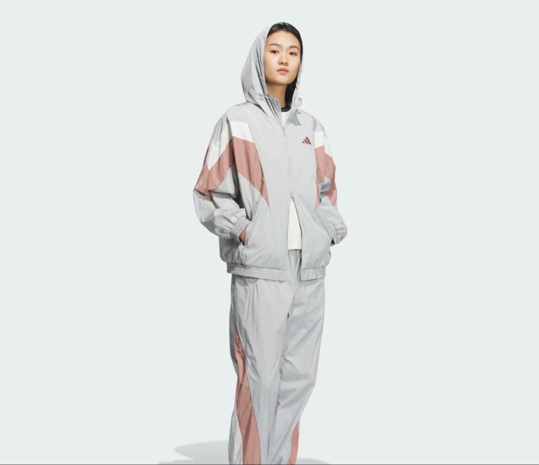 adidas STADIUM CHROME ジャージ　セットアップ　シルバー