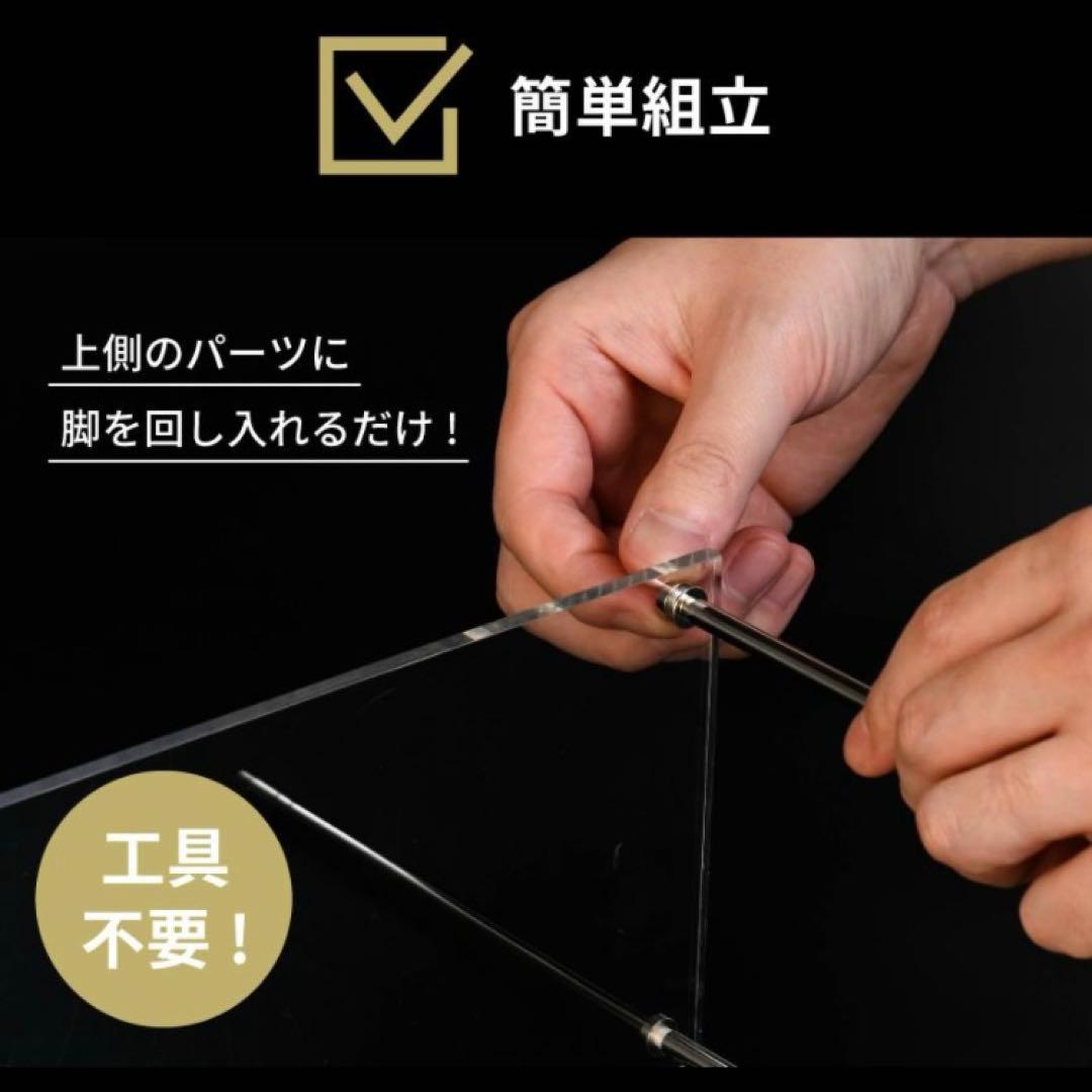 アクリルひな壇 アクリル棚 2段セット×5