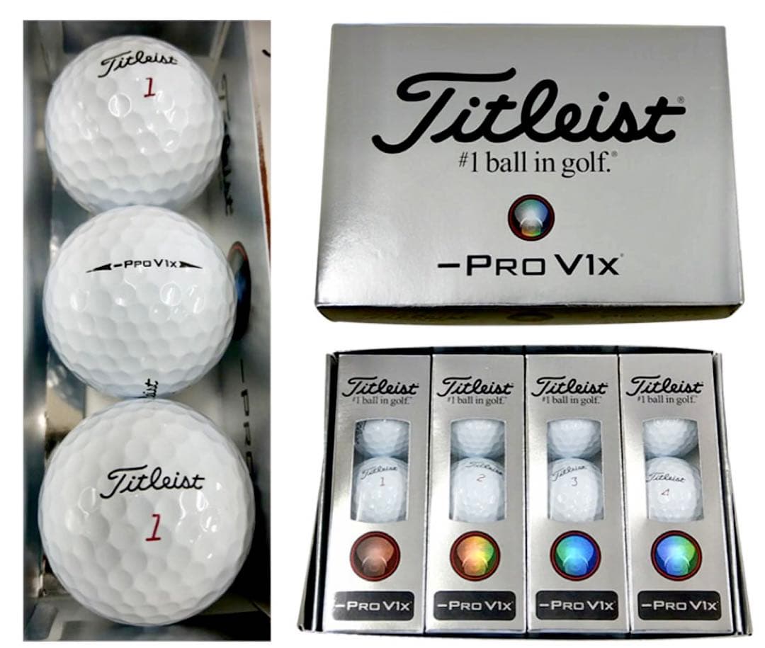 プロ専用！USAバージョンtitleist Pro V1x LEFT DASH