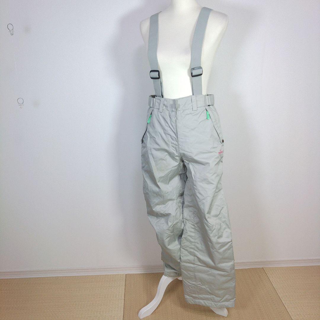 スキーウェア　キッズ　子供　160cm　女の子　水色　グレー　帽子　GAP