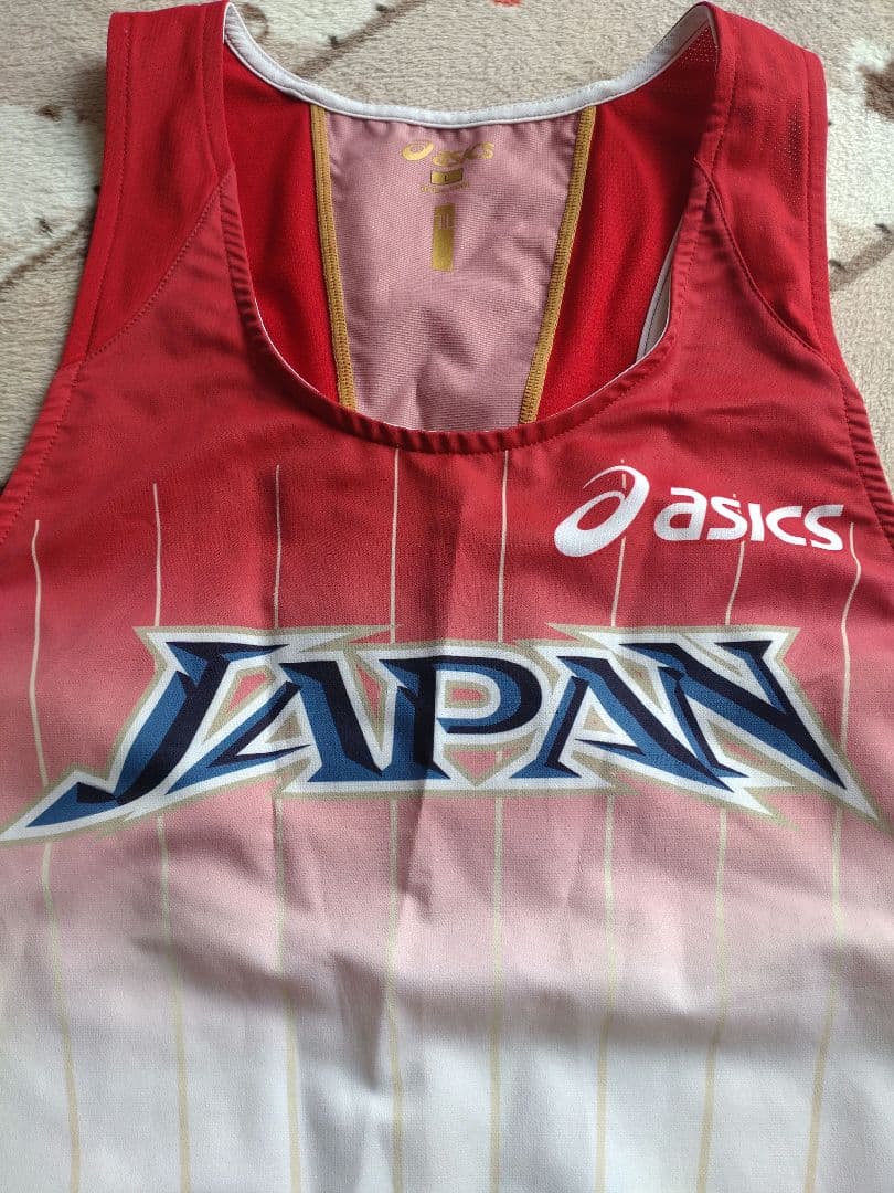 【H】日本代表JAPAN 陸上用シャツ Lサイズ