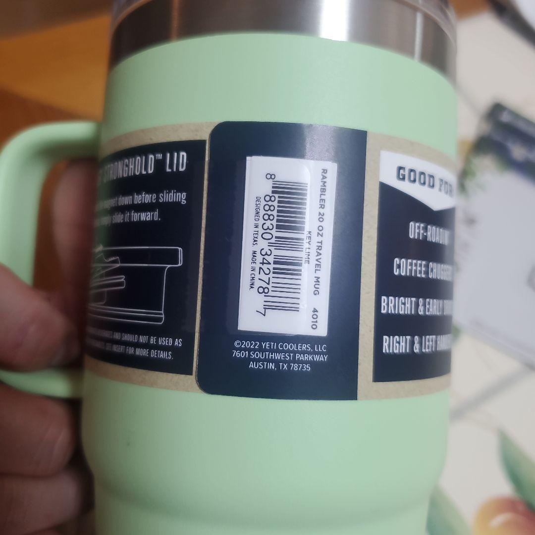 レアYETI Rambler 20 oz Travel Mugパステルグリーン