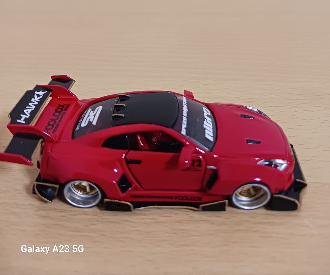 トミカ改造R35GT-Rスーパーシルエットワイドボディカスタムリバティウォーク風