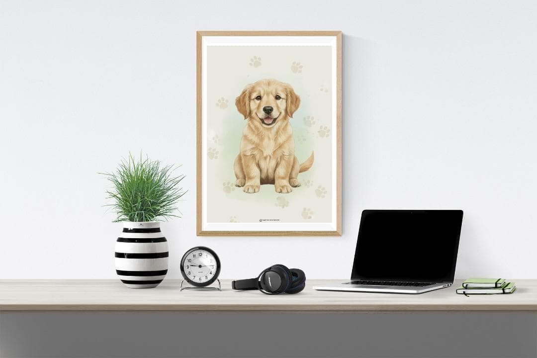 【SALE】ANIMALLS 犬系アートポスター（大型A2サイズ）約60cm