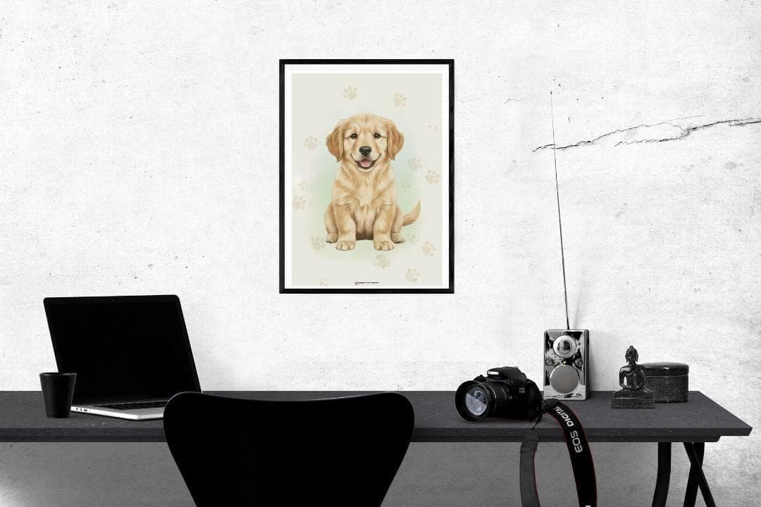 【SALE】ANIMALLS 犬系アートポスター（大型A2サイズ）約60cm