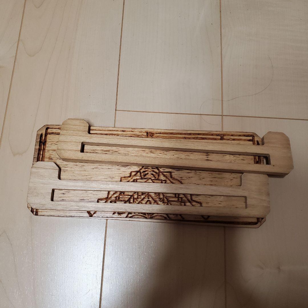 廃盤　YAJIN CRAFT 木製　彫刻　テーブル　ブッシュクラフト　UL
