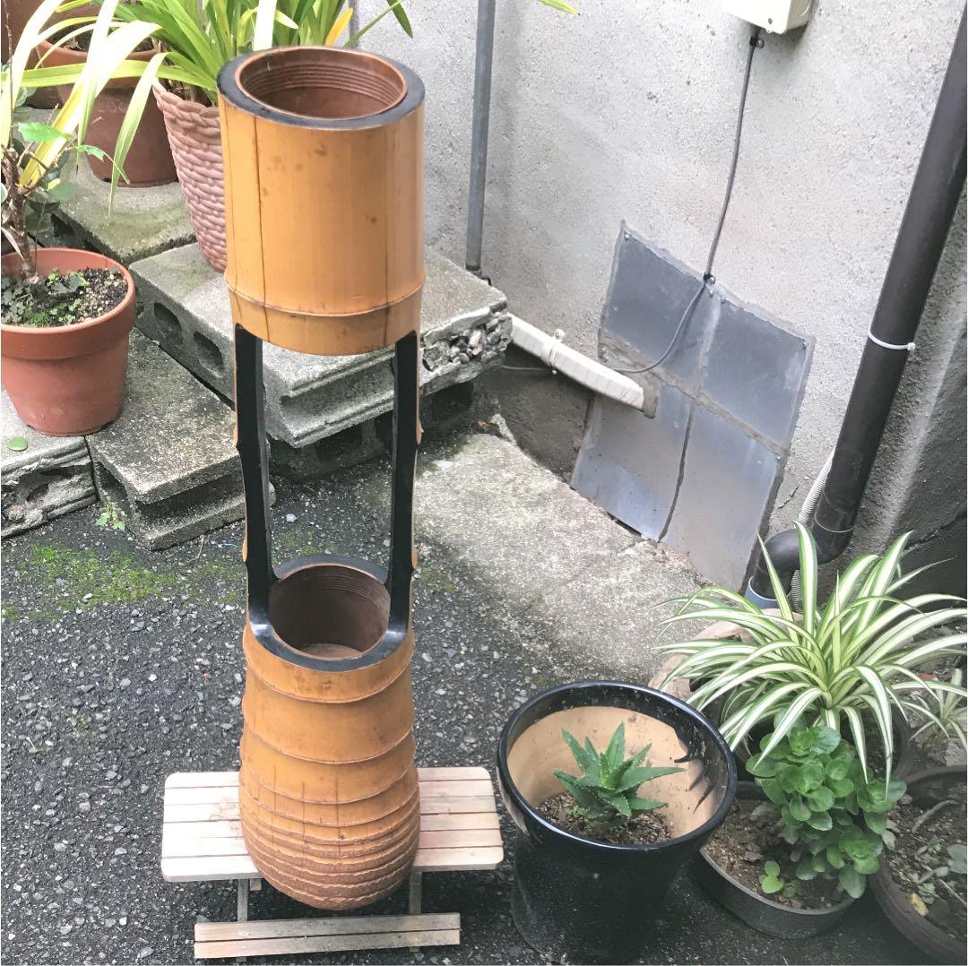 竹花器（たけかき) ニ重切花入れ