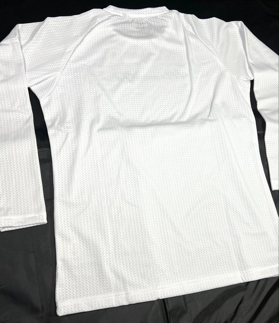 【ミズノプロ】 KUGEKI ロングTシャツ ホワイト XO 12JABT76