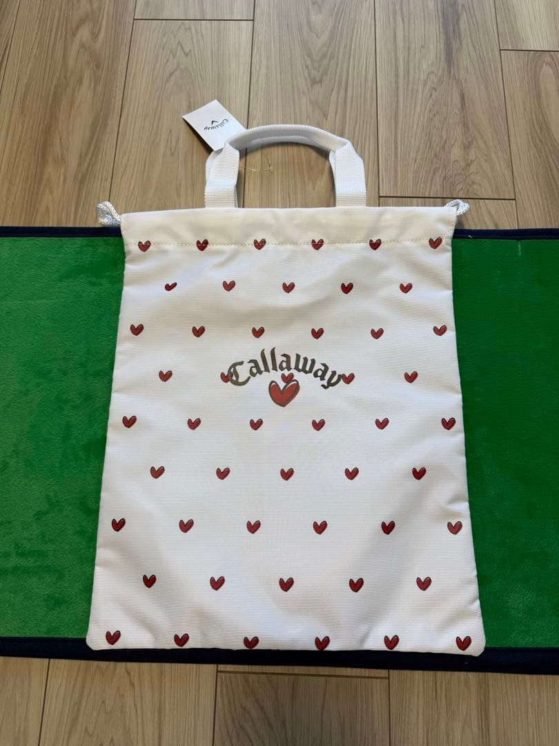 callaway キャロウェイ ラブキャロウェイ シューズケース ホワイト