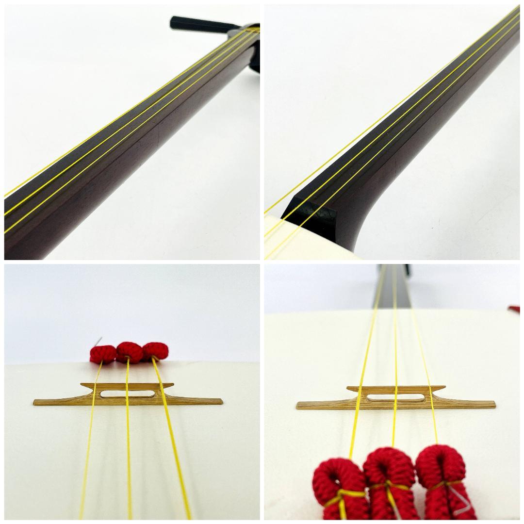 三味線 綾杉胴 花梨棹 日本製 伝統工芸品 付属品多数【整備品】R8YE325