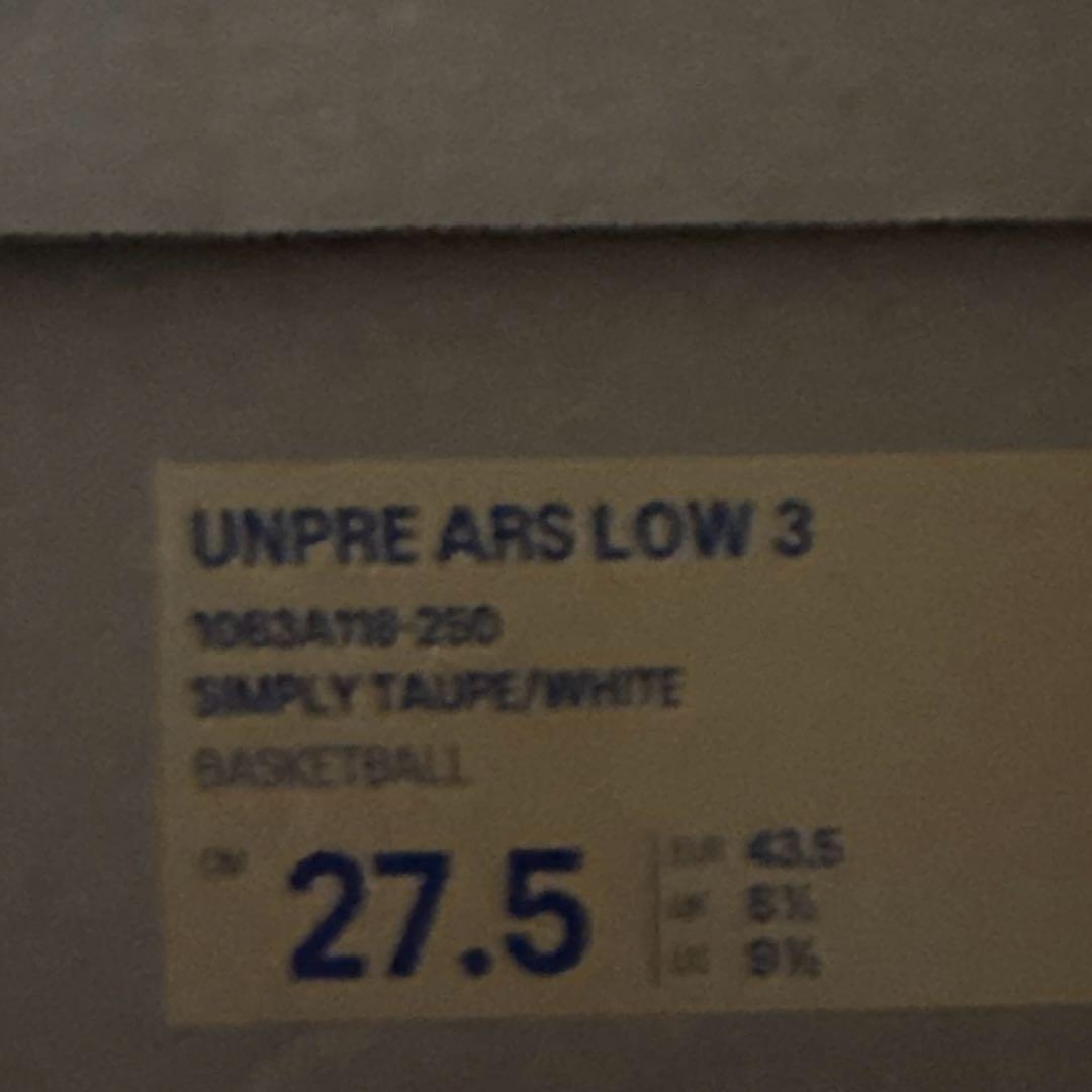 新品　ASICS × ballaholic UNPRE ARS LOW 3