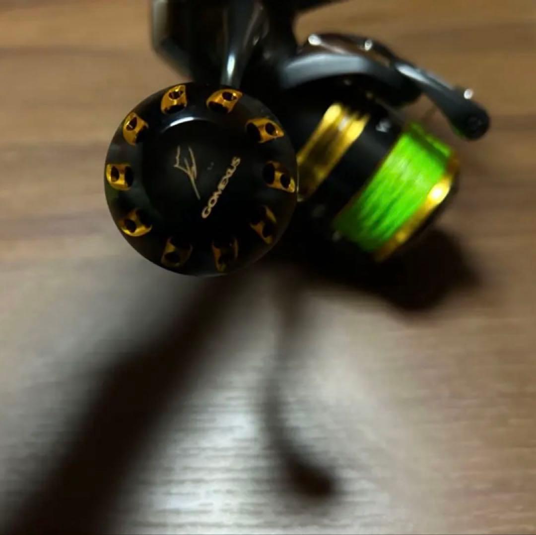 【美品】22サハラ 4000XG ゴメクサスリールスタンド、ハンドルノブ交換済