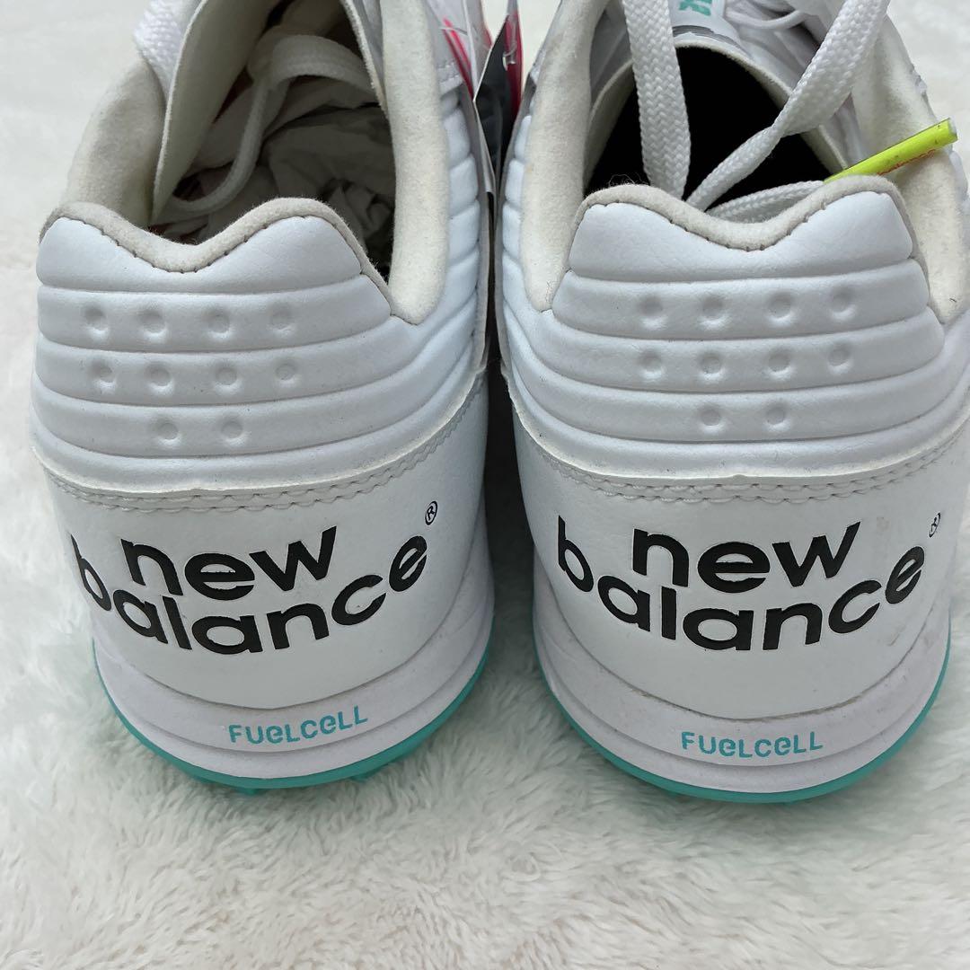 New Balance 442 サッカーシューズ ホワイト/ピンク/イエロー新品